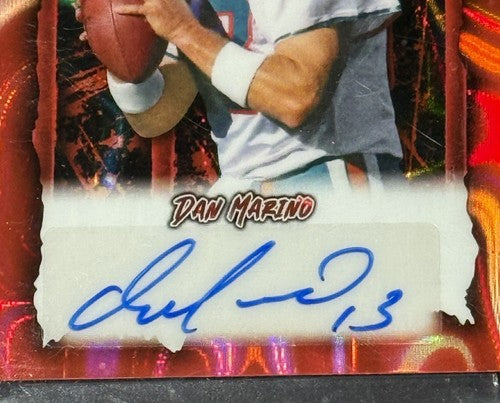 2025 Leaf Metal Halloween Dan Marino Auto Blood Red /13 Dolphins HOF Mint Sealed