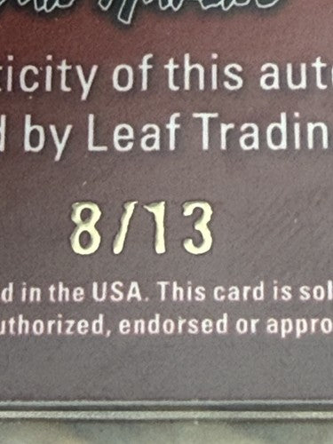 2025 Leaf Metal Halloween Dan Marino Auto Blood Red /13 Dolphins HOF Mint Sealed