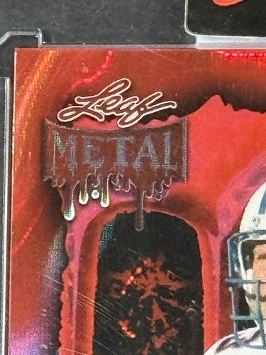 2025 Leaf Metal Halloween Dan Marino Auto Blood Red /13 Dolphins HOF Mint Sealed