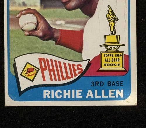 1965 Topps #460 Richie Allen Ex Rookie Trophy Phillies