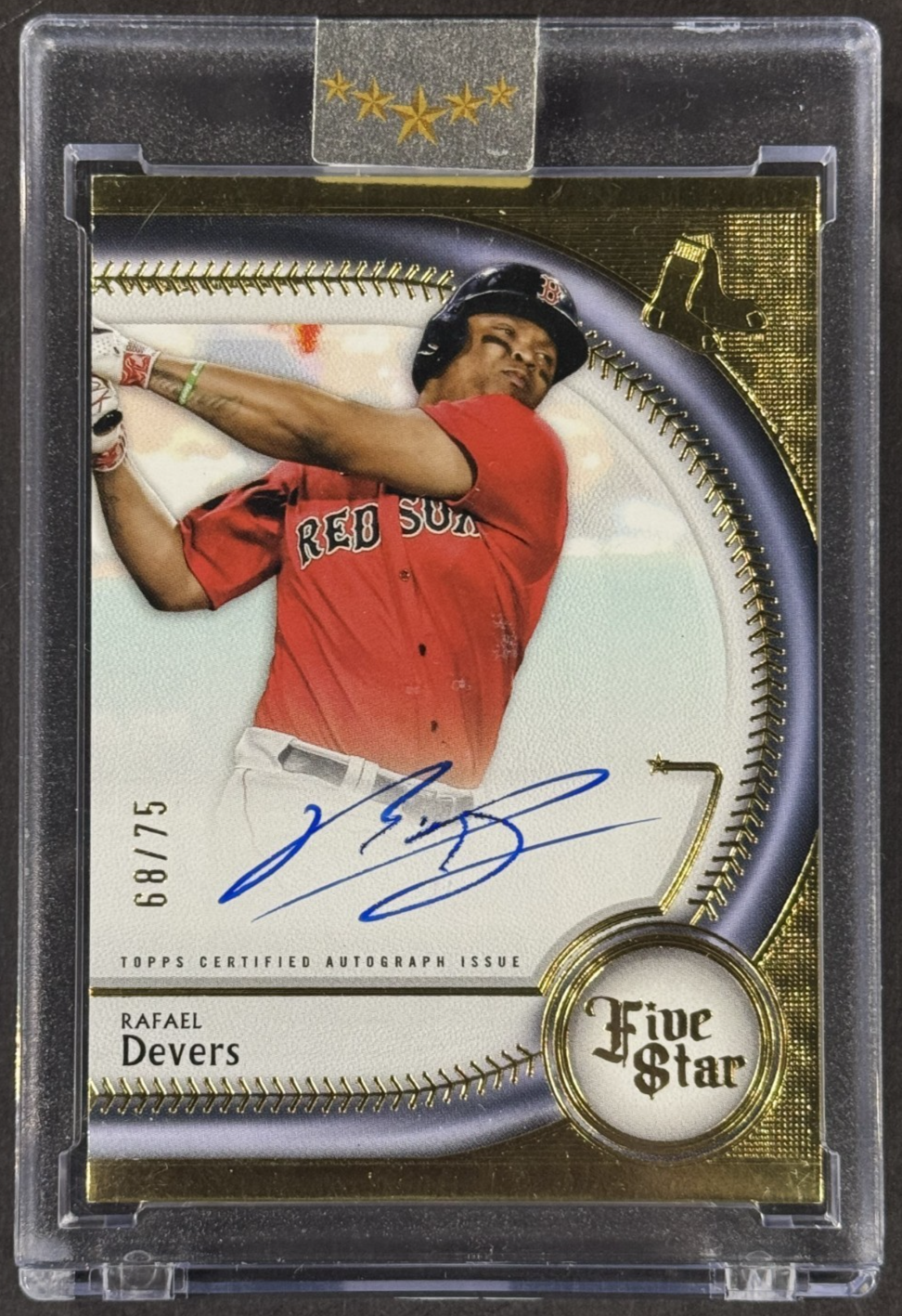 2024 Topps Five Star Rafael Devers Mint Auto /75 Encased Sealed Boston Red Sox