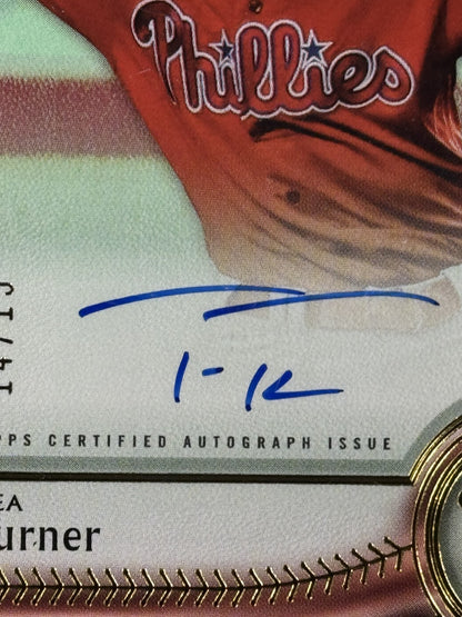 2024 Topps Five Star Trea Turner Mint  Auto /15 Encased Sealed Phillies