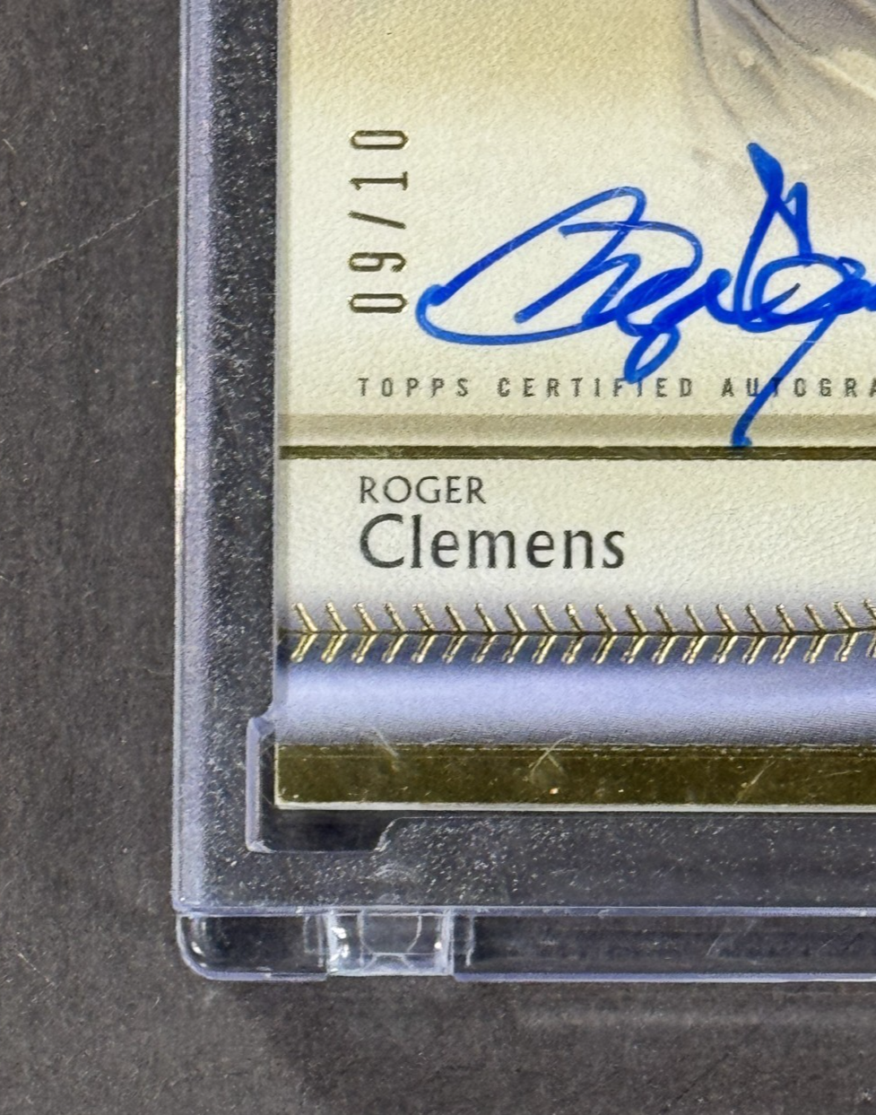 2024 Topps Five Star Gold Roger Clemens Auto /10 Encased NY Yankees Mint