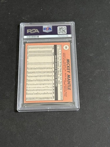 1969 Topps Set-Break #500 Mickey Mantle Last Name In Yellow PSA 3 VG Centered
