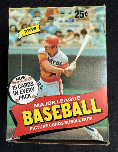 1980 Topps Baseball Sealed Wax Box Authentic Henderson RC CLEAN BOX From Case MT