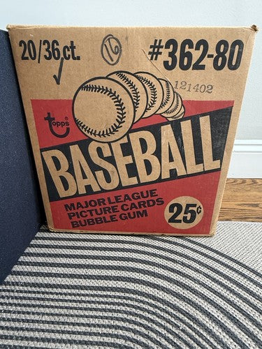 1980 Topps Baseball Sealed Wax Box Authentic Henderson RC CLEAN BOX From Case MT
