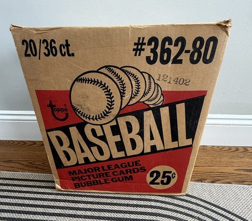 1980 Topps Baseball Sealed Wax Box Authentic Henderson RC CLEAN BOX From Case MT