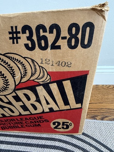 1980 Topps Baseball Sealed Wax Box Authentic Henderson RC CLEAN BOX From Case MT