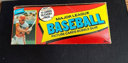 1980 Topps Baseball Sealed Wax Box Authentic Henderson RC CLEAN BOX From Case MT