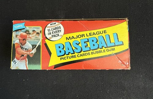 1980 Topps Baseball Sealed Wax Box Authentic Henderson RC CLEAN BOX From Case MT