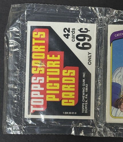 1980 Topps baseball pack rack Factory Sealed Possible Rickey Henderson Rc