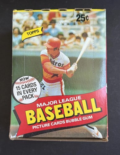 1980 Topps Baseball Sealed Wax Box Authentic Henderson RC CLEAN BOX From Case MT