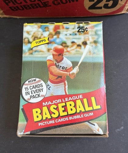 1980 Topps Baseball Sealed Wax Box Authentic Henderson RC CLEAN BOX From Case MT