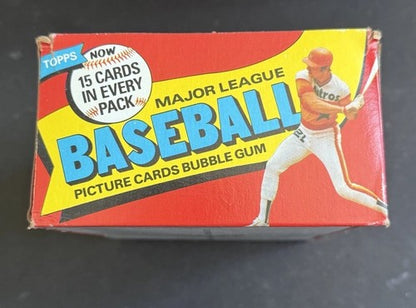 1980 Topps Baseball Sealed Wax Box Authentic Henderson RC CLEAN BOX From Case MT