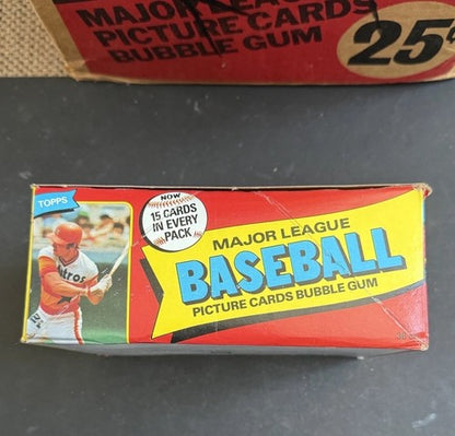 1980 Topps Baseball Sealed Wax Box Authentic Henderson RC CLEAN BOX From Case MT