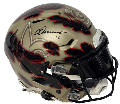 Chris Olave Signed 1/1 Painted SpeedFlex Auth Helmet Saints Ohio State Auto BAS