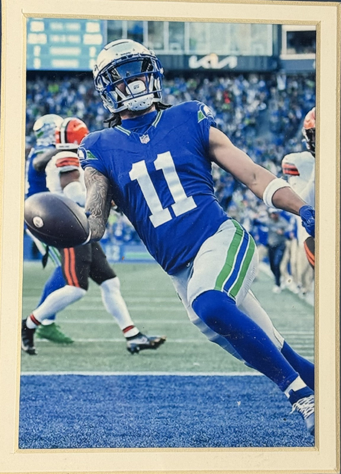 Jaxon Smith Njigba Signed Framed Jersey #11 Seattle Seahawks Auto BAS COA