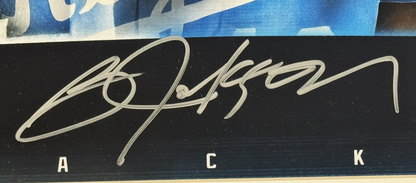 Bo Jackson Signed Framed Panoramic Photo LA Raiders KC Royals Auto BAS COA