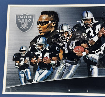 Bo Jackson Signed Framed Panoramic Photo LA Raiders KC Royals Auto BAS COA
