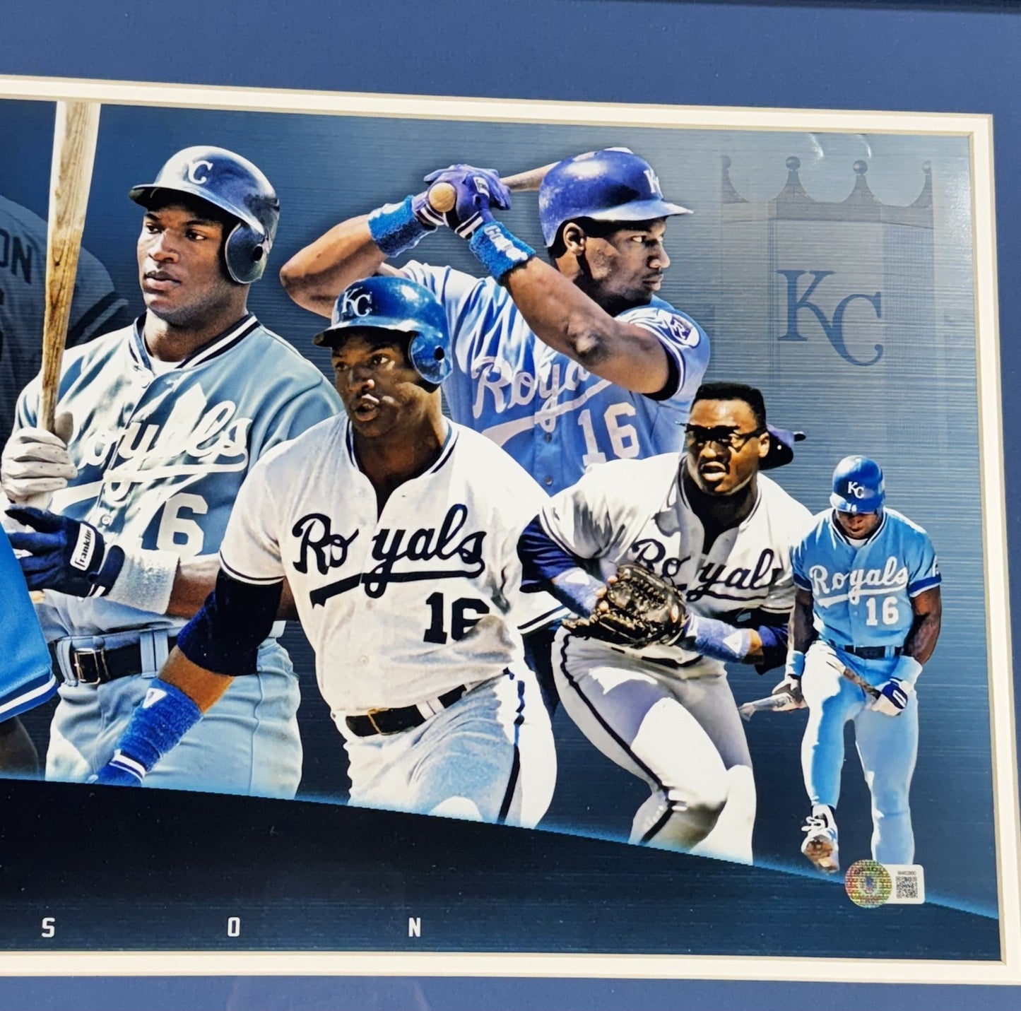 Bo Jackson Signed Framed Panoramic Photo LA Raiders KC Royals Auto BAS COA