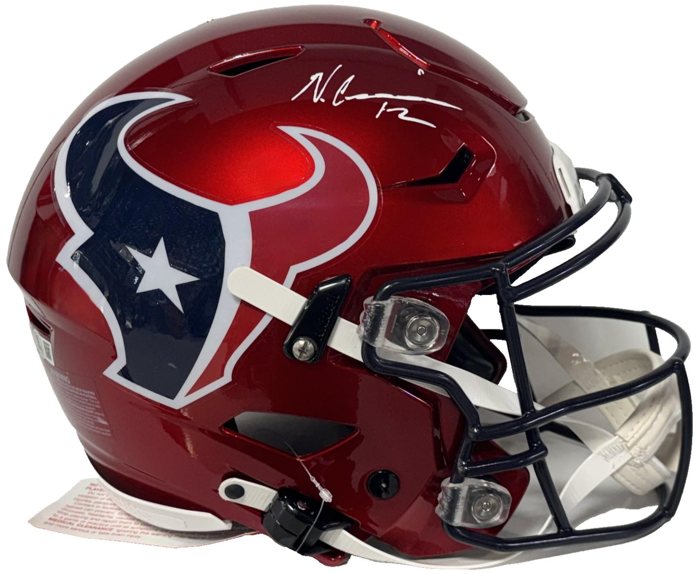 Nico Collins Signed SpeedFlex FS Authentic Helmet Houston Texans Auto BAS COA