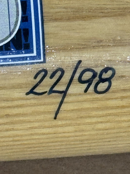 1998 Yankees Team Signed Bat /28 Auto Derek Jeter Rivera Torre Posada Goldin COA