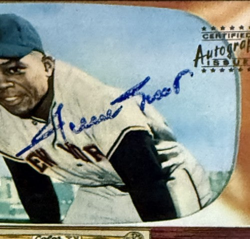 Willie Mays Signed 1996 Topps CERTIFIED Issue 1955 Bowman On Card Auto PSA Coa