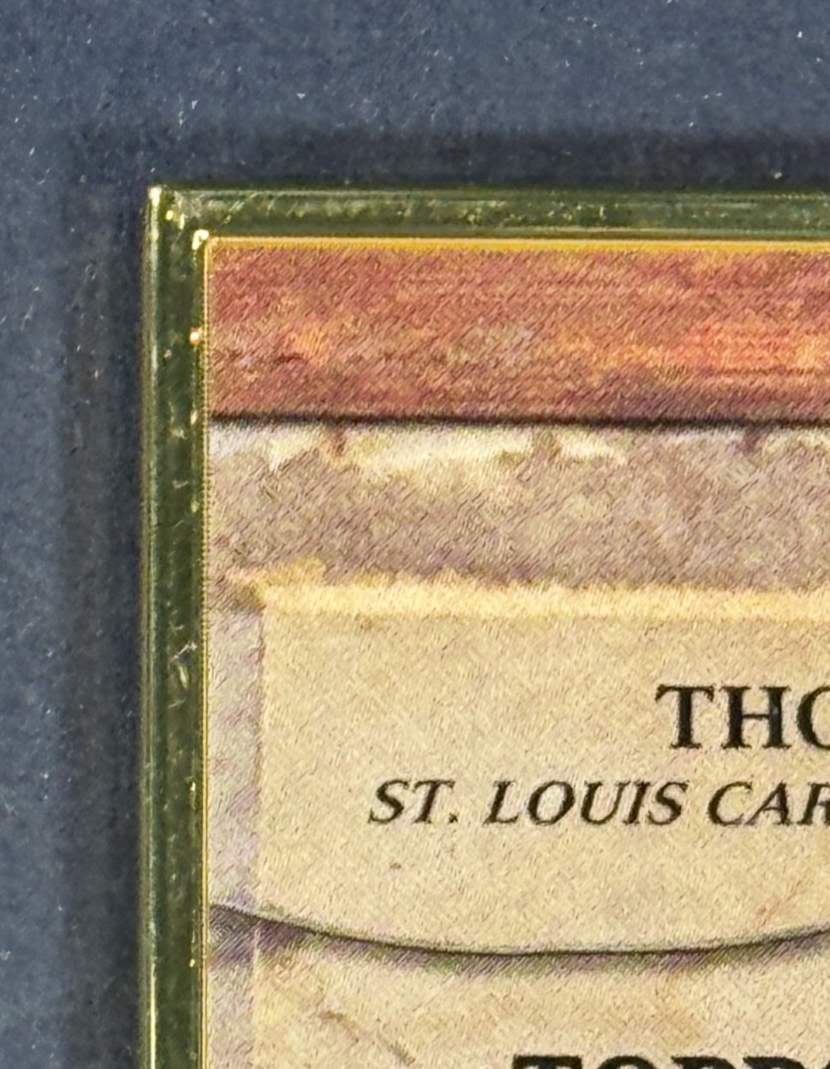 2025 Topps Gilded Gallery Of Gold Thomas Saggese Auto /25 RC St Louis Cardinals