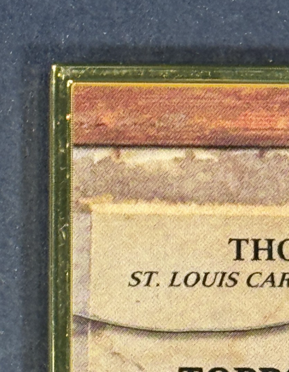2025 Topps Gilded Gallery Of Gold Thomas Saggese Auto /25 RC St Louis Cardinals