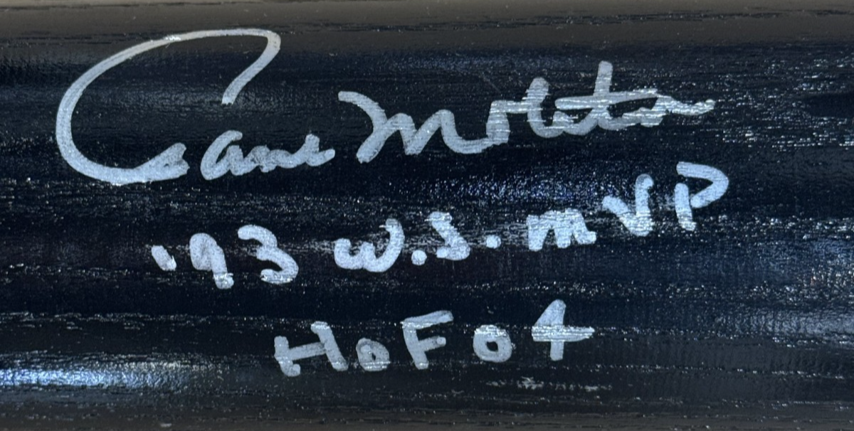 Paul Molitor Signed LS Game Model Bat 93 WS MVP HOF 04 Auto Tristar COA Brewers