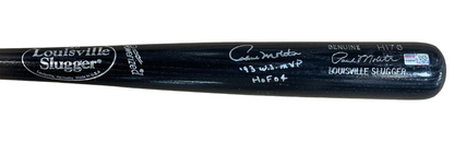 Paul Molitor Signed LS Game Model Bat 93 WS MVP HOF 04 Auto Tristar COA Brewers