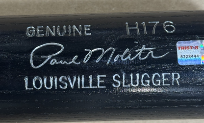 Paul Molitor Signed LS Game Model Bat 93 WS MVP HOF 04 Auto Tristar COA Brewers