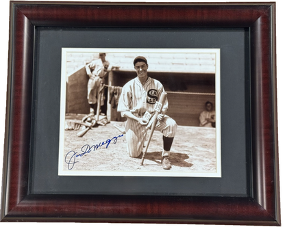 Joe DiMaggio Signed 8x10 Framed Photo SF Seals Auto Green Diamond COA NY Yankees