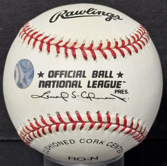 Pete Rose Signed Official NL Baseball Auto Goldin COA Reds Future HOF ?