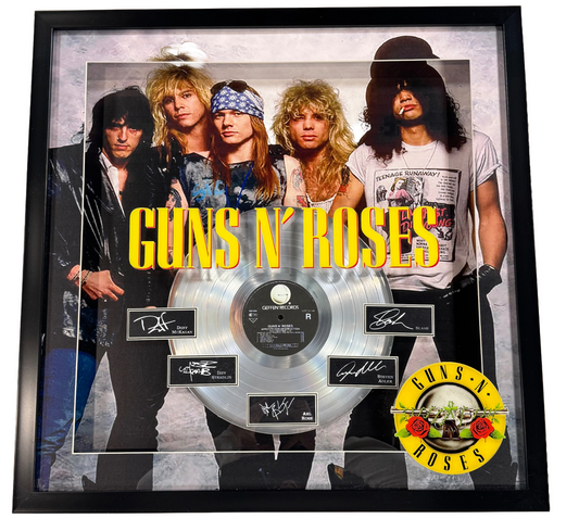 Guns N Roses 3D Platinum Album Appetite Destruction Framed Printed Auto Axl Rose