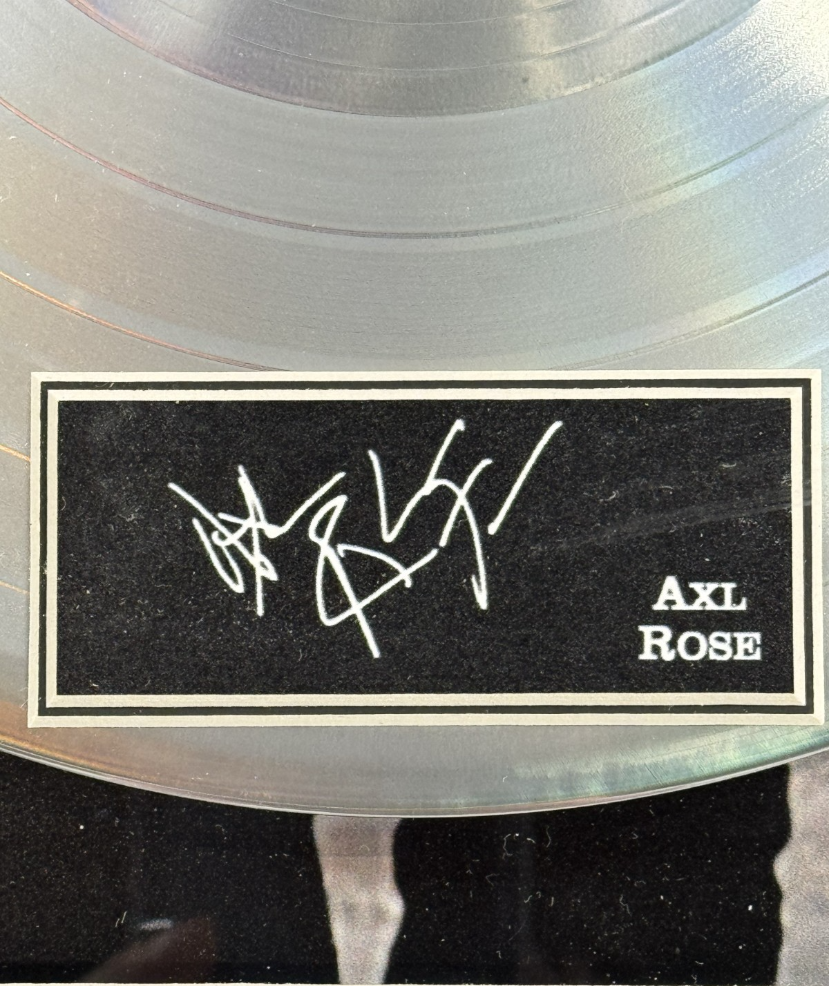 Guns N Roses 3D Platinum Album Appetite Destruction Framed Printed Auto Axl Rose
