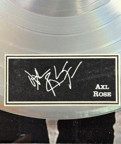 Guns N Roses 3D Platinum Album Appetite Destruction Framed Printed Auto Axl Rose