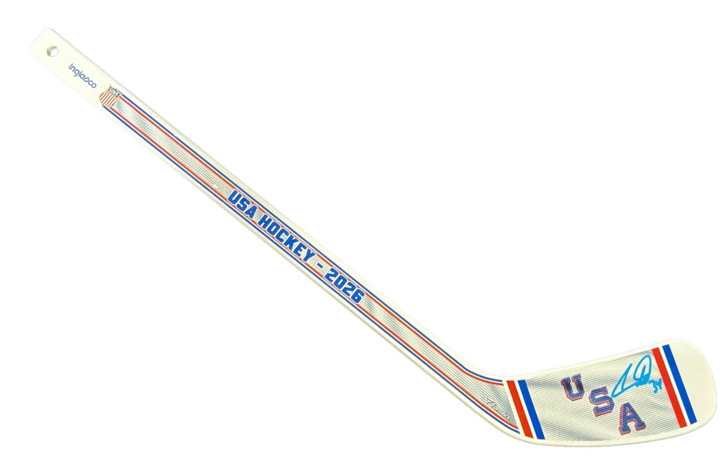 Auston Matthews Signed USA 2026 Olympics Mini Stick Auto Fanatics Maple Leafs