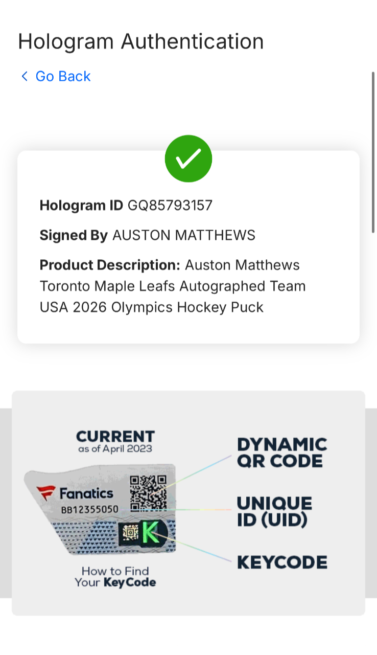 Auston Matthews Signed USA 2026 Olympics Hockey Puck Auto Fanatics Maple Leafs