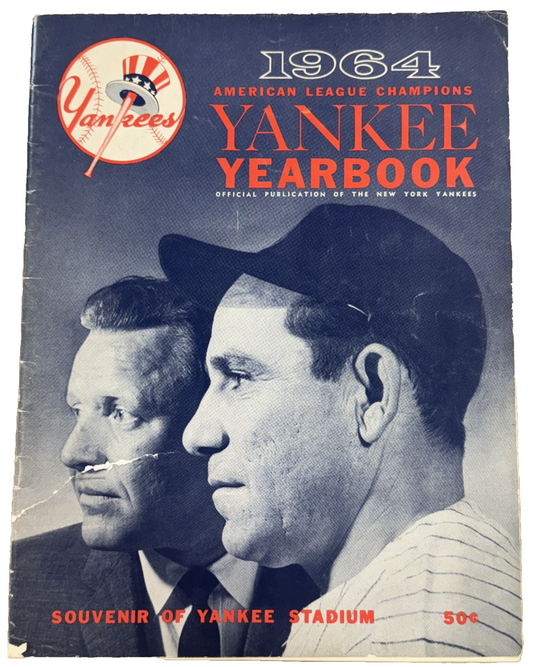 1964 NY Yankee Yearbook 4 Auto Blanchard Pepitone Lopez Tresh Auto CBM COA