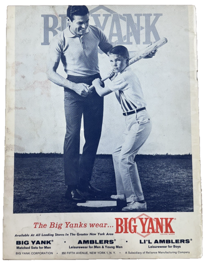 1964 NY Yankee Yearbook 4 Auto Blanchard Pepitone Lopez Tresh Auto CBM COA