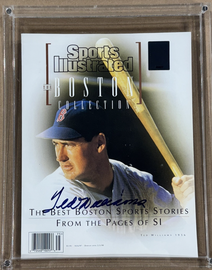 Ted Williams Signed Sports Illustrated Magazine Mint Auto HOF Green Diamond COA