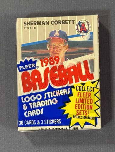 1989 Fleer Cello Pack w/Randy Johnson RC On Back Griffey Jr Rc ? Ripken FF ?
