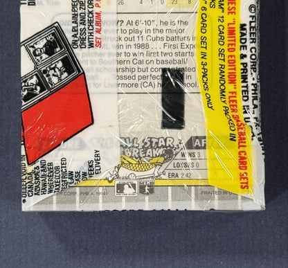 1989 Fleer Cello Pack w/Randy Johnson RC On Back Griffey Jr Rc ? Ripken FF ?