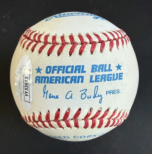 Joe DiMaggio Signed Official American League Baseball #5 Auto Rare JSA Loa HOF