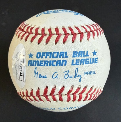 Joe DiMaggio Signed Official American League Baseball #5 Auto Rare JSA Loa HOF