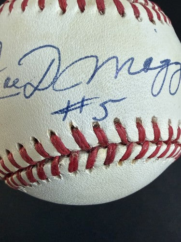 Joe DiMaggio Signed Official American League Baseball #5 Auto Rare JSA Loa HOF