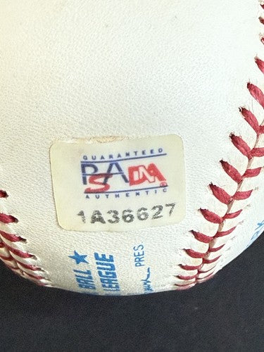 Joe DiMaggio Signed Official American League Baseball HOF 55 Auto JSA Loa & Psa