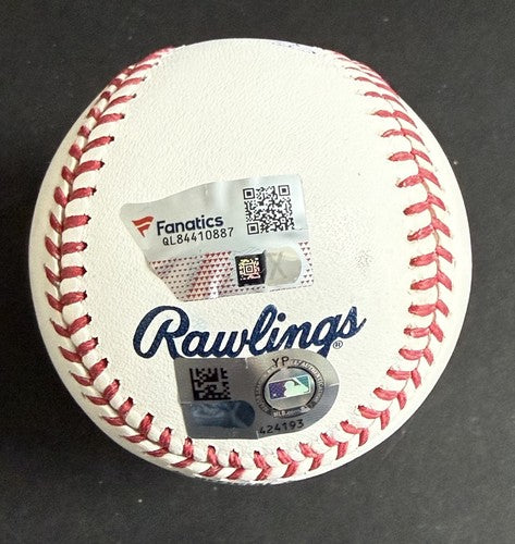 Aaron Judge Signed Official MLB Baseball Yankees 62 HR 10-4-22 Auto Fanatics COA