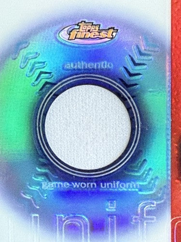 Barry Bonds 2003 Topps Finest #FRU-BB Game Used Jersey Patch PSA 9 Mint